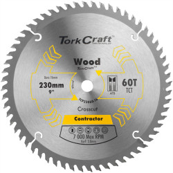 TORK CRAFT Blade Contractor 230 X 60t 16mm Circular Saw Tct