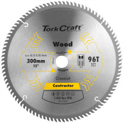TORK CRAFT Blade Contractor 300 X 96t 30/1/20/16 Circular Saw Tct