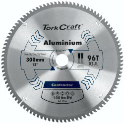 TORK CRAFT Blade Contractor Alum 300 X 96t 30/1/20/16 Circular Saw Tct