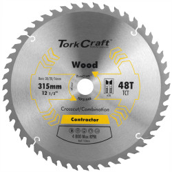 TORK CRAFT Blade Contractor 315mm X 48t 30mm Bore Circular Saw Tct