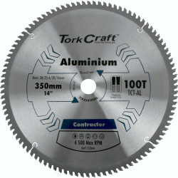 TORK CRAFT Blade Contractor Alum 350 X 100t Tcg Neg Circular Saw Tct