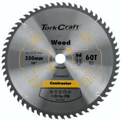 TORK CRAFT Blade Contractor 350 X 60t 30 Circular Saw Tct