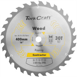 TORK CRAFT Blade Contractor 400 X 30t 30/1 Circular Saw Tct