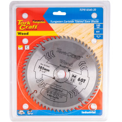 TORK CRAFT Blade Tct 185 X 60t 20/16 Atb Positive Profesional Industrial