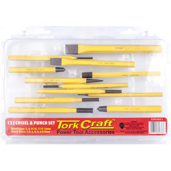 TORK CRAFT  TORK CRAFT Chisel And Punch Set 12pc