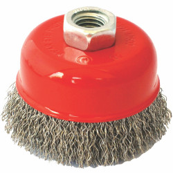 TORK CRAFT Wire Cup Brush 75 X M14 Crimped Stainless Steel Tcw
