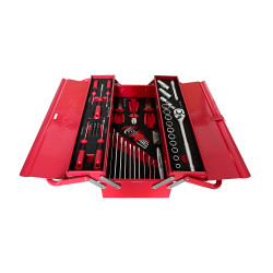 TORK CRAFT Cantilever Tool Box Compact Box 71pc 3 Tray 365 X 255 X 265mm 1/2”