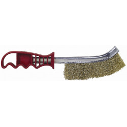 TORK CRAFT Wire Hand Brush Rust Resistant Brass Coated Steel Wire