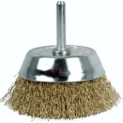 TORK CRAFT Wire Cup Brush 75mm X 6mm Shaft Blister