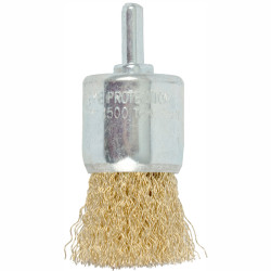 TORK CRAFT Wire End Brush 30mm X 6mm Shaft Blister