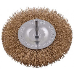 TORK CRAFT Wire Wheel Brush 100mm X 6mm Shaft Blister