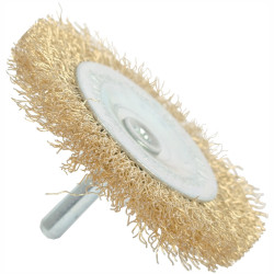 TORK CRAFT Wire Wheel Brush 63mm X 6mm Shaft Blister