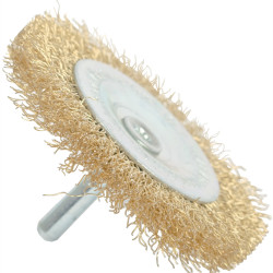 TORK CRAFT Wire Wheel Brush 75mm X 6mm Shaft Blister