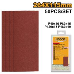 INGCO Sand Sheet P40 P80 P120 P180 50pc