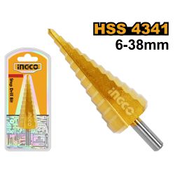 INGCO Drill Bit Step 4341 Shank Rnd 0.6-38mm