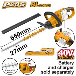 INGCO 20v Ps+ C/l 40v Hedge Trimmer