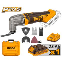 INGCO 20v Ps+ C/l Multitool Kit + Ass Bmc