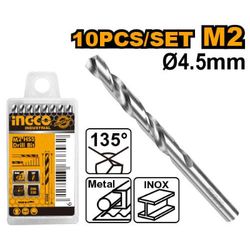 INGCO Drill Bit M2 Hss 4.5mm 10/box
