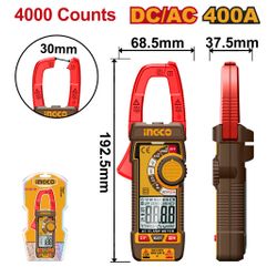 INGCO Clamp Meter 400amp Ac/dc True Rms4000