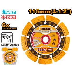 Disc Wet/dry Laser Weld Diamond Cut 115mm