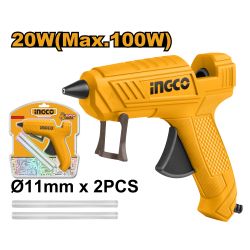 INGCO Glue Gun 100w + 2pc G/stick