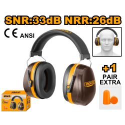 Earmuff With Head Band + 1pr Earplug