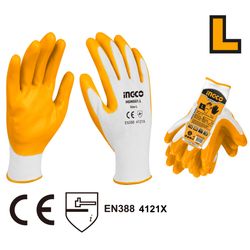 INGCO Glove Nitrile Palm Sz:l