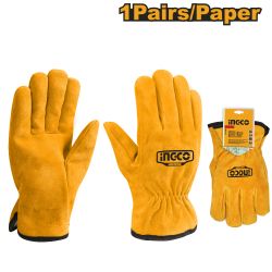 INGCO Glove Cow Split Leather Sz 10