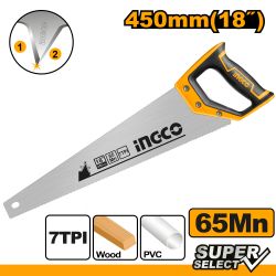 INGCO Saw Hand 450mm 7tpi Bev Bld