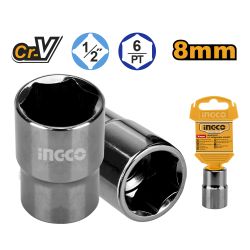 INGCO Socket Hex 1/2dr 6pt 8mm