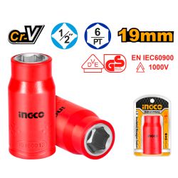 INGCO Socket Hex Vde/gs 1/2 19mm