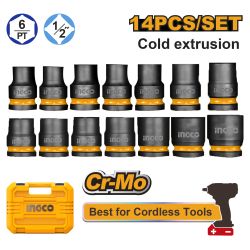 INGCO Impact Socket Set 1/2 14pc