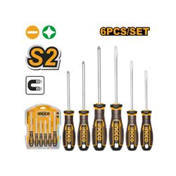 INGCO S/driver S2 Set Ph&slotted 6pc