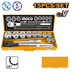 INGCO Socket Set 3/4 15pc