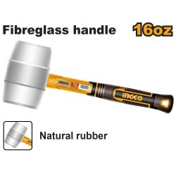 INGCO Mallet White 450g F/glass Hndl