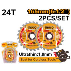 Blade Tct Wood U/thin 165x24t 2pcs