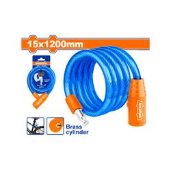 WADFOW Lock Cable Bicycle Pvc Coat 15x1200mm