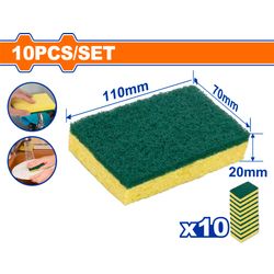 WADFOW Sponge Grout 11x7x2cm 10pcs Set