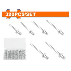WADFOW Rivet Blind Acc 2.4-4.8mm Set 320pcs
