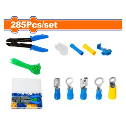 WADFOW Terminal Lugs Insulated Acc Set Incl Plier 285pcs