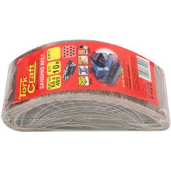 TORK CRAFT Sanding Belt 60 X 400mm 100grit 10/pack (for Triton Palm Sander)