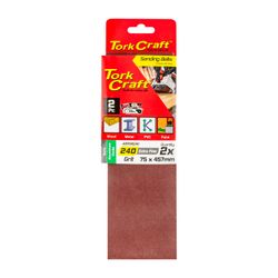 TORK CRAFT Sanding Belt 75 X 457mm 240grit 2/pack