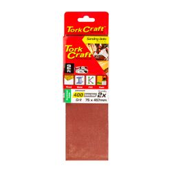 TORK CRAFT Sanding Belt 75 X 457mm 400grit 2/pack