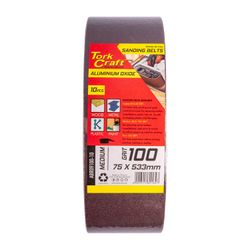 TORK CRAFT Sanding Belt 75 X 533mm 100grit 10/pack