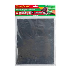 TORK CRAFT Water Paper 230 X 280mm 320 Grit Wet & Dry 10 Per Pack Std