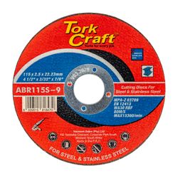 TORK CRAFT Cutting Disc Metal & Ss 115 X 2.5 X 22.22mm