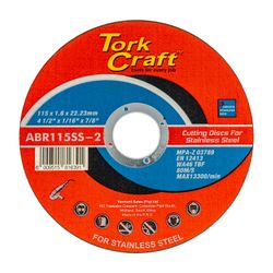 TORK CRAFT Cutting Disc Stainless Steel 115 X 1.6 X 22.22mm