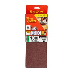 TORK CRAFT Sanding Belt 100 X 530mm 100grit 2/pack