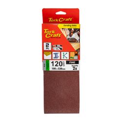 TORK CRAFT Sanding Belt 100 X 530mm 120grit 2/pack