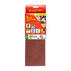 TORK CRAFT Sanding Belt 100 X 560mm 80grit 2/pack